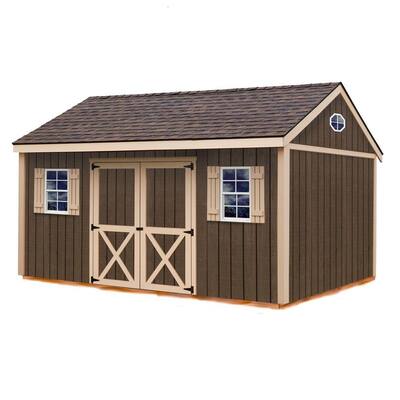  16 ft. x 12 ft. Wood Storage Shed Kit-brookfield_1612 - The Home Depot