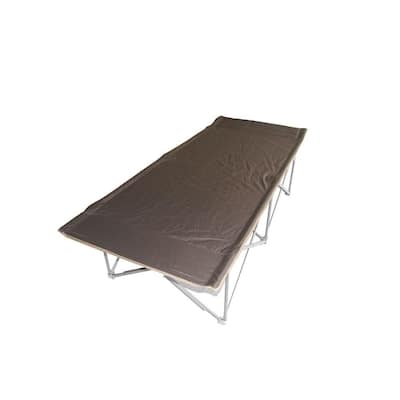 ORE International Oversized 74 in. L Gray Padded Trim Camping Cot