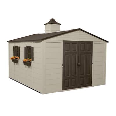Suncast 12 ft. 8 in. x 10 ft. 5 in. Resin Storage Shed-A01B37C03 - The 