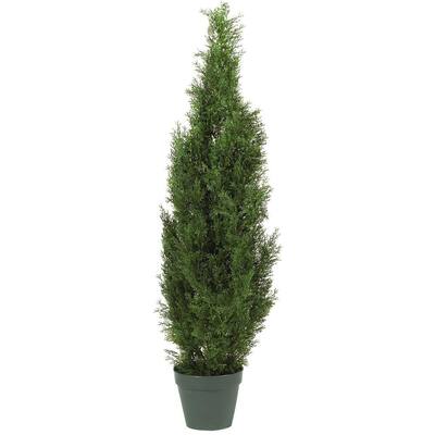 Nearly Natural 4 ft. Mini Cedar Pine Silk Tree-5172 - The Home Depot