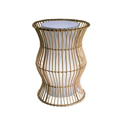 Bazz Lighting T8063 White and Natural Rattan Vibe Vibe Series