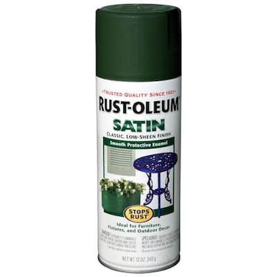 Rust-Oleum Stops Rust 12 oz. Protective Enamel Satin Dark ...