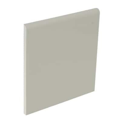 U.S. Ceramic Tile Color Collection Matte Taupe 4-1/4 in. x 4-1/4 in. Ceramic Surface Bullnose Wall Tile U289-S4449