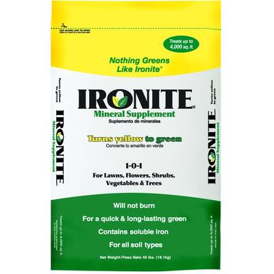 Ironite 40 lb. 1-0-1 Mineral Supplement Fertilizer-100504936 - The Home