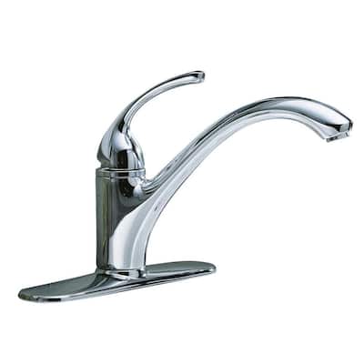 KOHLER Kitchen Faucets. Forte Single Hole 1-Handle Low-Arc Kitchen Faucet in Polished Chrome