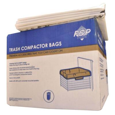 Whirlpool 15 In. Plastic Compactor Bags - 60 Pack W10165294RB