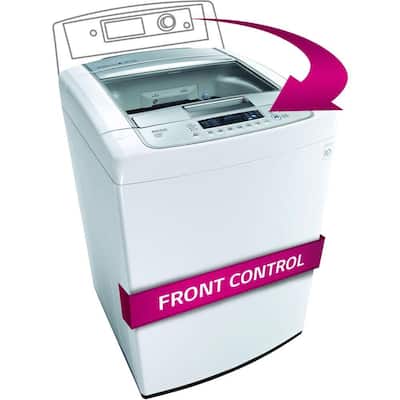 LG Electronics 4.5 cu. ft. High-Efficiency Front Control Top Load Washer in White, ENERGY STAR WT1201CW