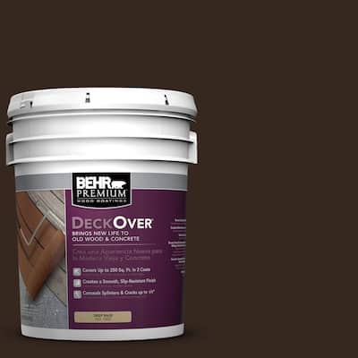 BEHR Premium DeckOver 5-gal. #SC-105 Padre Brown Wood and Concrete Paint S0108105