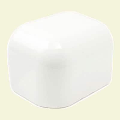 U.S. Ceramic Tile Color Collection Bright White Ice 2 in. x 2 in. Ceramic Sink Rail Corner Wall Tile 081-ATC8262