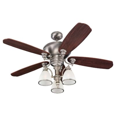 ... Leaf 52 in. Antique Brushed Nickel Ceiling Fan-15068B-965 - The Home