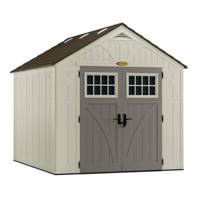 Suncast Tremont 8 ft. 4-1/2 in. x 10 ft. 2-1/4 in. Resin Storage Shed 