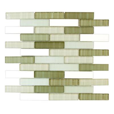 Jeffrey Court Cactus Pencil 13 5/8 in. x 11 3/4 in. Ceramic/Glass Wall Tile 99523