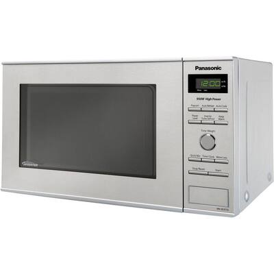 Panasonic Compact 0.8 cu. ft. Countertop Microwave 950W in Stainless Steel Front and Silver Body NN-SD372S