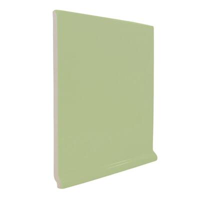 U.S. Ceramic Tile Color Collection Matte Spring Green 6 in. x 6 in. Ceramic Stackable Left Cove Base Corner Wall Tile U211-ATCL3610