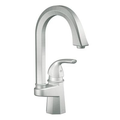 MOEN Kitchen Faucets. Felicity Single-Handle Bar Kitchen Faucet in Classic Stainless