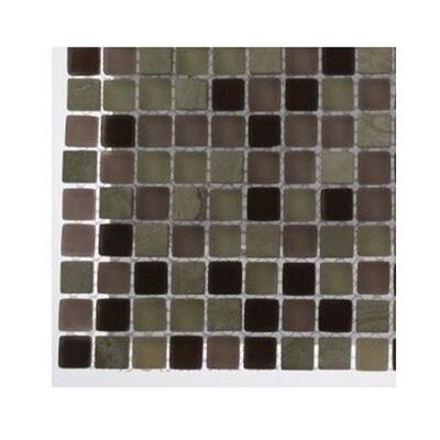 Splashback Glass Tile Rocky Mountain Blend Glass - 6 in. x 6 in. Tile Sample R5D8 GLASS TILE