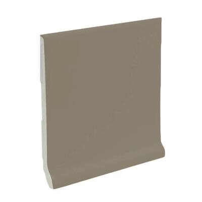 U.S. Ceramic Tile Matte Cocoa 6 in. x 6 in. Ceramic Stackable /Finished Cove Base Wall Tile U296-AT3610