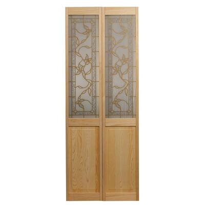  Panel Universal/Reversible Tuscany Wood Interior Bi-Fold Door-871920