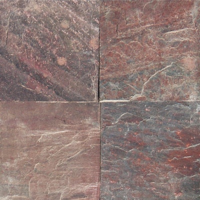 M.S. International Inc. Copper Fire 12 in. x 12 in. Honed Quartzite Floor & Wall Tile SCOP1212HG