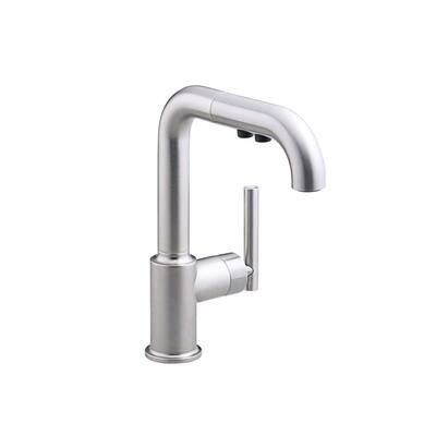 KOHLER Kitchen Faucets. Purist Single-Handle Pull-Out Sprayer Kitchen Faucet in Vibrant Stainless