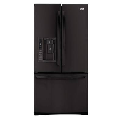 LG 25 cu. ft Black French Door Refrigerator - LFX25978SB