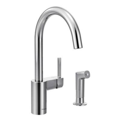 MOEN Kitchen Faucets. Align Single-Handle Side Sprayer Kitchen Faucet in Chrome