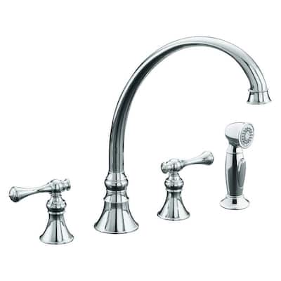 KOHLER Kitchen Faucets. Revival Traditional 2-Handle Kitchen Faucet in Polished Chrome