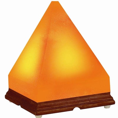 Himalayan Crystal Salt Lamps on Wbm Himalayan Ionic Crystal Salt Pyramid Lamp  7 9lbs  1701 At The