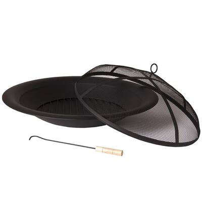 35 in. Round Fire Pit Insert-417.HES-PS-FP35 - The Home Depot