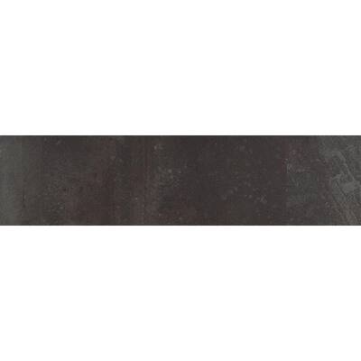 ELIANE Cityscape 3 in. x 12 in. Carbon Porcelain Bullnose Floor and Wall Tile 8009759