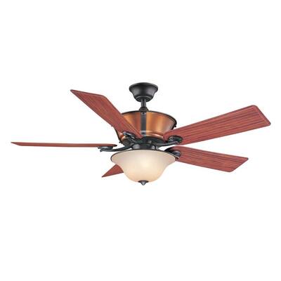 Hampton Bay Radcliffe 52 in. Indoor/Outdoor Natural Iron Ceiling Fan AG668-NI+WC