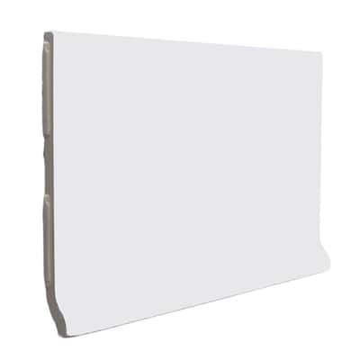 U.S. Ceramic Tile Color Collection Matte Tender Gray 3-3/4 in. x 6 in. Ceramic Stackable Cove Base Wall Tile U261-AT1663