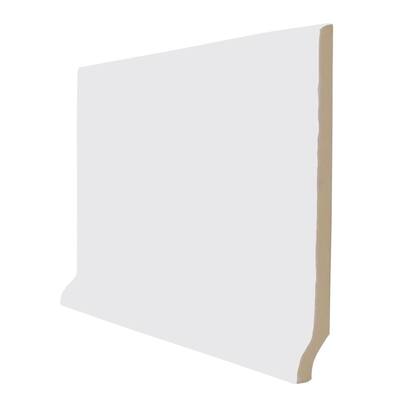 U.S. Ceramic Tile Color Collection Bright Tender Gray 3-3/4 in. x 6 in. Ceramic Stackable Right Cove Base Corner Wall Tile U761-STCR1663
