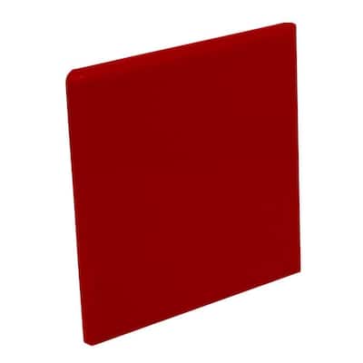 U.S. Ceramic Tile Color Collection Bright Red Pepper 4-1/4 in. x 4-1/4 in. Ceramic Surface Bullnose Corner Wall Tile U739-SN4449