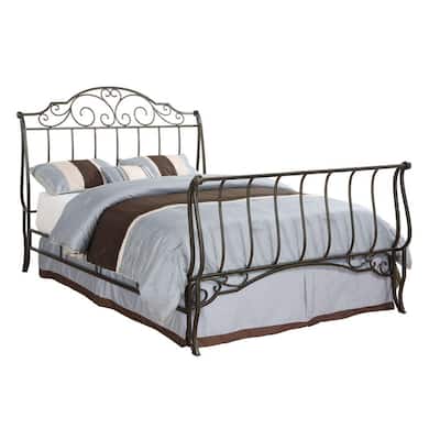 HomeSullivan QueenSize Sleigh Metal Bed with Headboard40779B221C[BED 