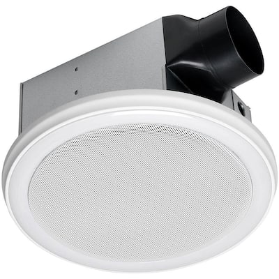 ... Stereo Speaker Bath Fan with LED Light-7130-02-BT - The Home Depot