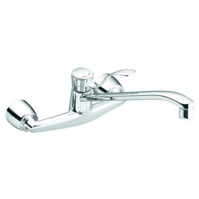MOEN Kitchen Faucets. M-Bition Single Handle Wallmount Kitchen Faucet with Single 2 in. Spout in Chrome