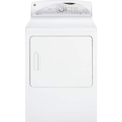 GE Adora 7 cu. ft. Electric Dryer in White GHDN520EDWS
