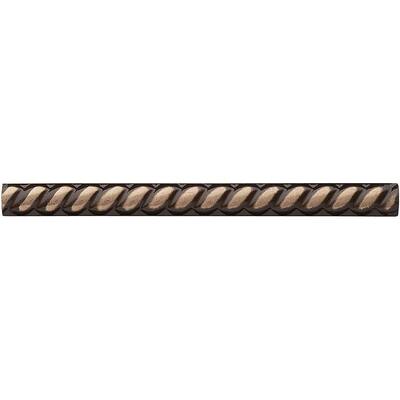 Weybridge 1/2 in. x 6 in Cast Metal Rope Liner Classic Bronze Tile (18 pieces / case) TILE469002001HD