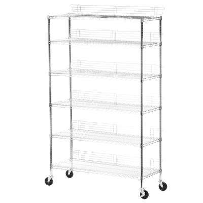 How do chrome shelves compare with wooden shelves?