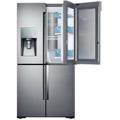 Counter Depth - Refrigerators - Appliances - The Home Depot - 4-Door Flex Food Showcase French Door Refrigerator in Stainless