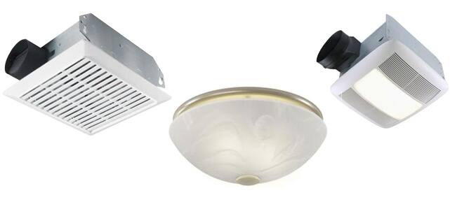 Bath Fans - Bathroom Fans, Lights, Exhaust Fans and More at The Home ...