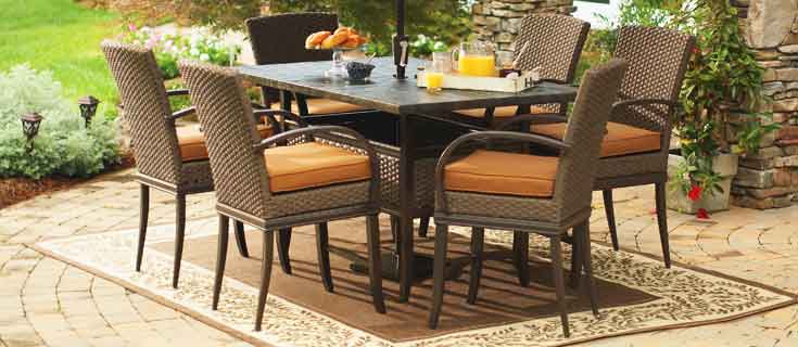 Salem Collection's dining set from Hampton Bay