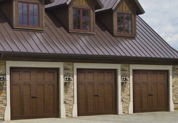 clopay garage doors door roof depot metal overhead brown carriage portfolio wood windows canyon ridge houses line colors trim steel