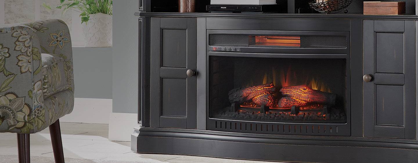 Indoor Fireplaces - Stone & Faux Fireplace at The Home Depot