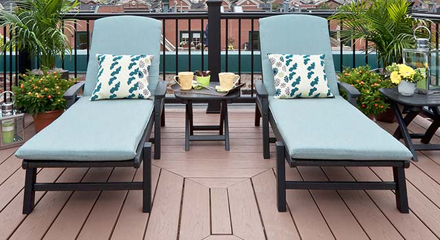How do I clean a deck and outdoor furniture simultaneously?