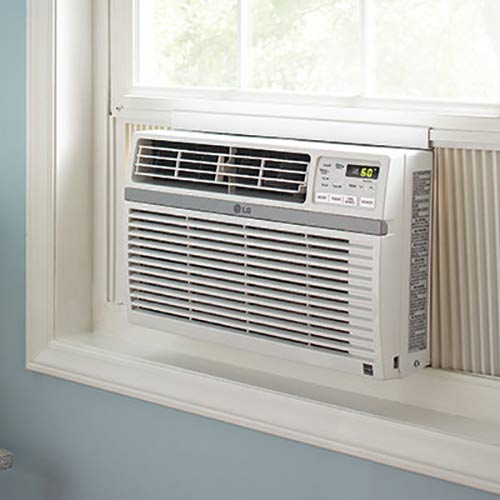 How do you determine the size of air conditioner needed in a space?