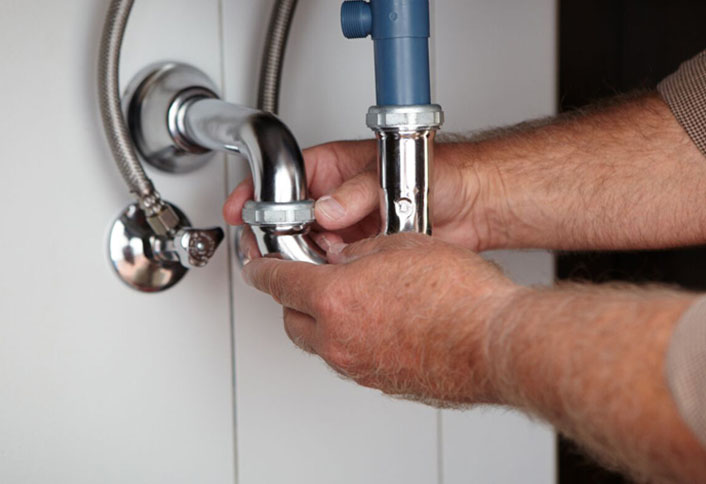 Reconnect the faucet supply lines to the water supply and reconnect 