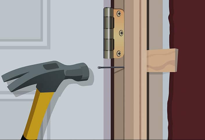 Door Jamb Installation Fitting The Header Jamb How To Install A