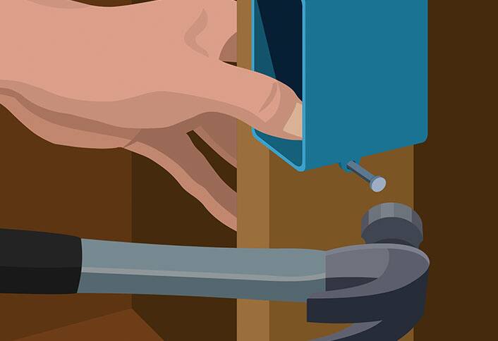 Install electrical boxes - Install Circuit Breaker Install electrical boxes - Install Circuit Breaker